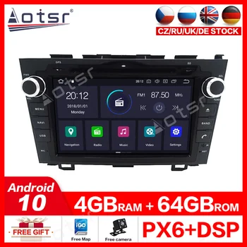 

Aotsr Android 10.0 4GB+64GB Car Navigation DVD Player For HONDA CRV 2006-2011 auto stereo Multimedia head unit tape recorder