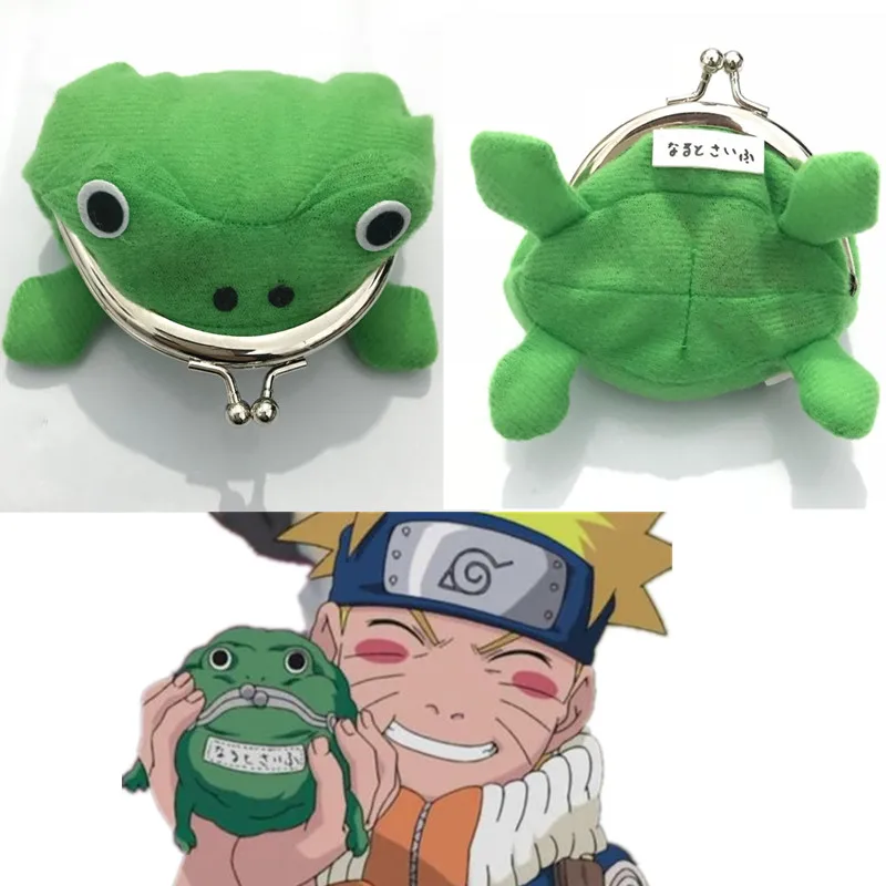 

Naruto Uzumaki Naruto Frog Coin Purse Anime Cartoon Toy Flannel Animal Wallet Holder Hapyto Cosplay Props