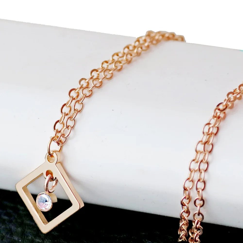 Necklace For Women Crystal Gold Color Pendants Necklaces Bijoux Fashion Jewelry | Украшения и аксессуары