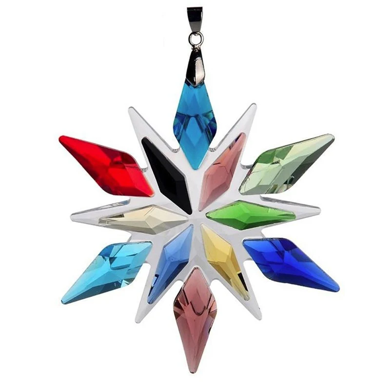 Crystal Snowflake Car Pendant Ornament  – Clear Edition Auto Interior Decoration Accessory