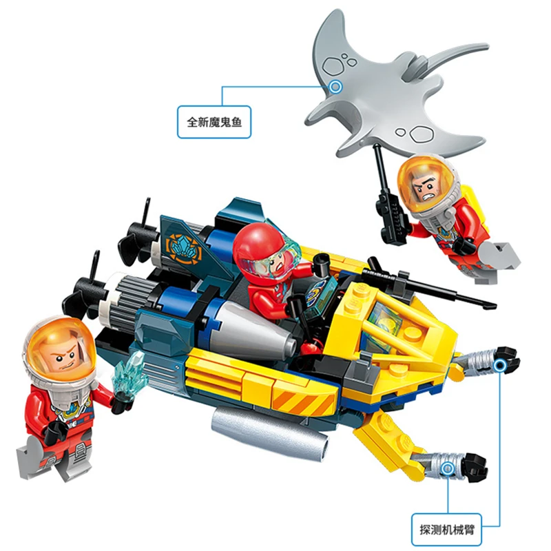 ENLIGHTEN-Diving-Spar-Team-Mining-Drilling-Machine-Boat-Building-Blocks-Sets-Bricks-Model-Kids-Toys-Compatible (3)