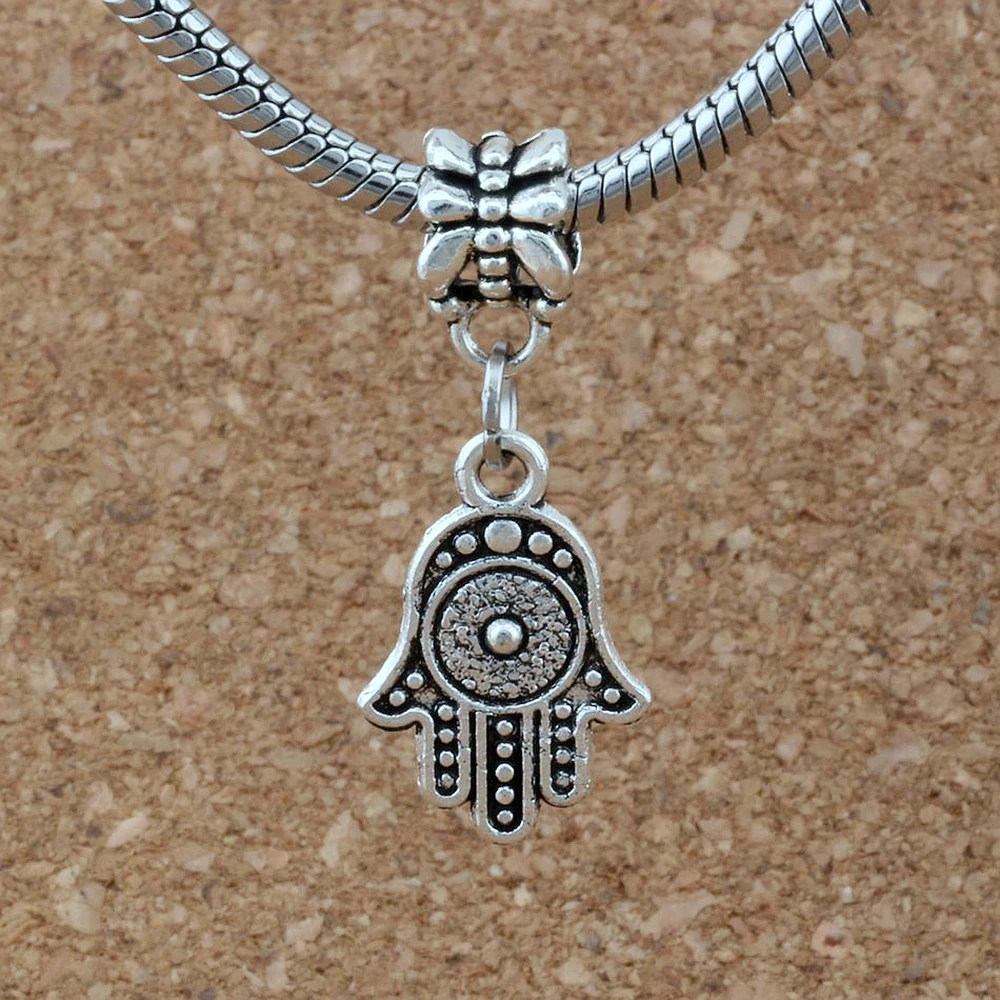 10 шт./лот Хамса рука Фатимы подвеска Шарм с большим отверстием качает Европейский