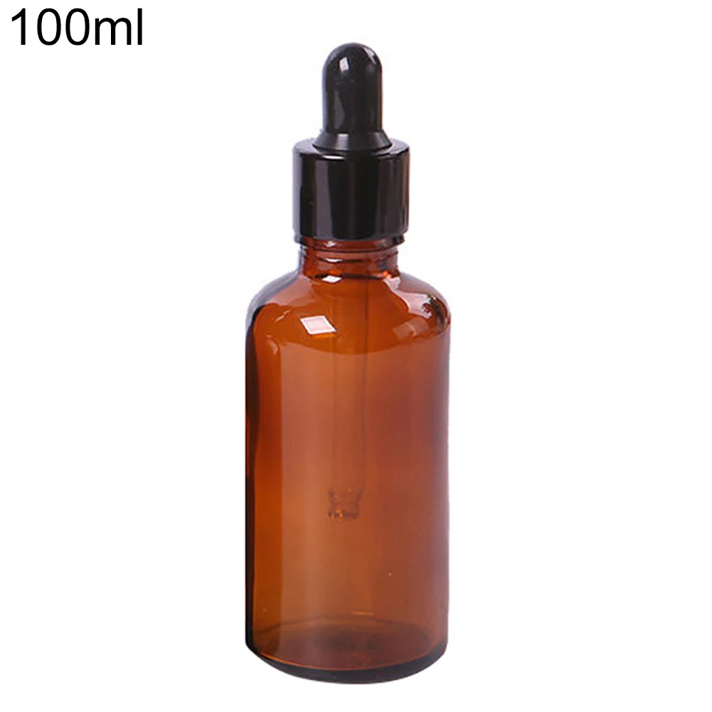 Empty Dropper Bottle Amber essential oil Glass Aromatherapy Liquid Brown 5-50ml Drop for massage Bottles Refillable 6