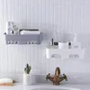 Free punching bathroom shelf vanity storage rack bathroom wall wall mount bathroom suction cup finishing shelf WF308922 ► Photo 3/6