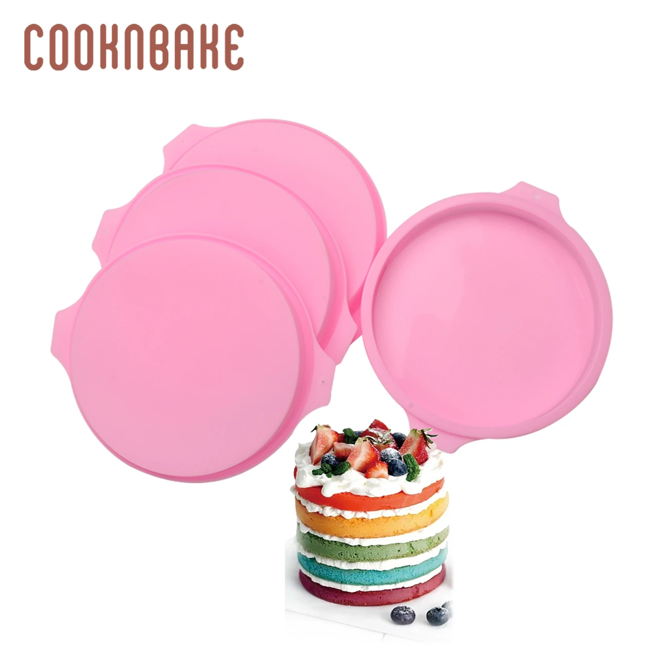 Силиконовая форма для торта COOKNBAKE радужные торты тортов хлеб Кондитерская пиццы