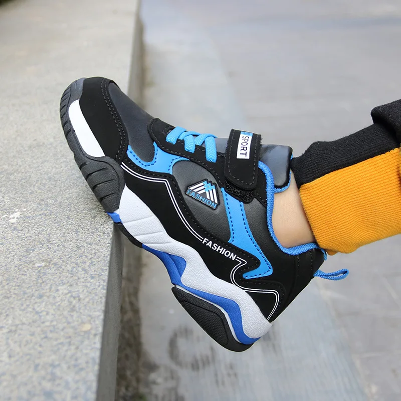 

ULKNN New 2020 boys shoes boy big virgin child waterproof leather sneakers students for enfant sneakers