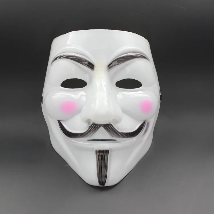 

Halloween V Guy Fawkes Mask Men's Painted Face Makeup Ball Horror Adult Death for Vendetta Mask Props Batch