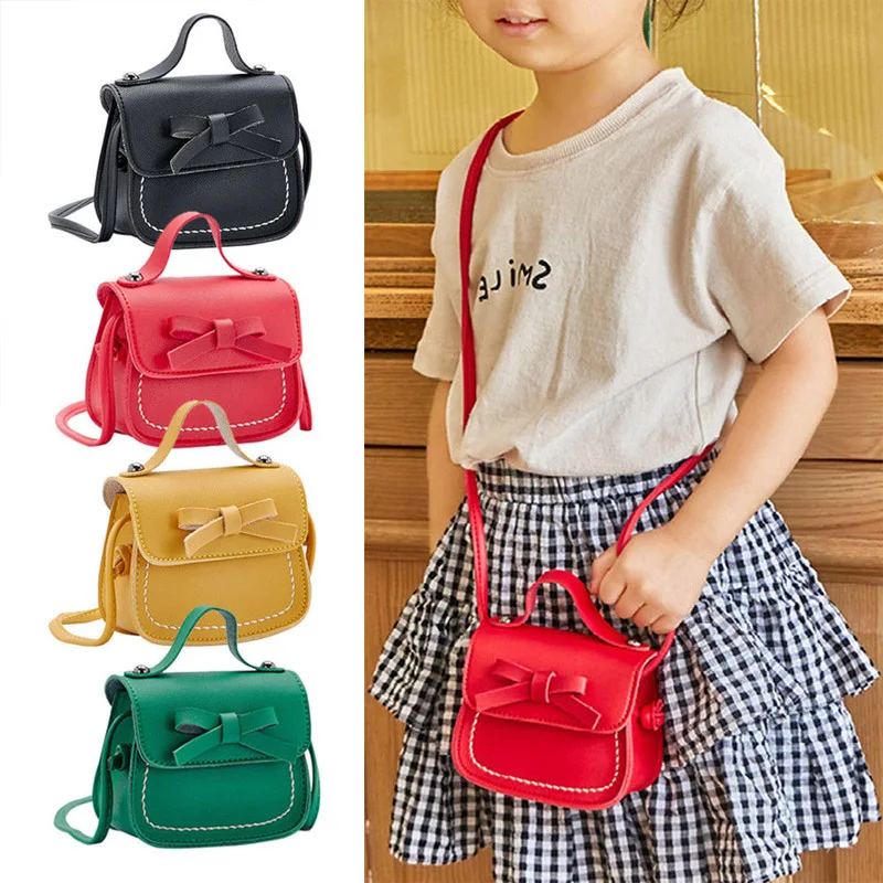 

Children Kids Toddler Baby Girls Messenger Bags Girl Princess School Shoulder Bag Handbag Bowknot Coin Purses