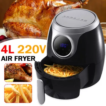 

1300W Electric Deep Fryer Air Fryer Digital LED Touch Screen Timer Temperature Control Power Air Fryer 4L Eletric Air Frier