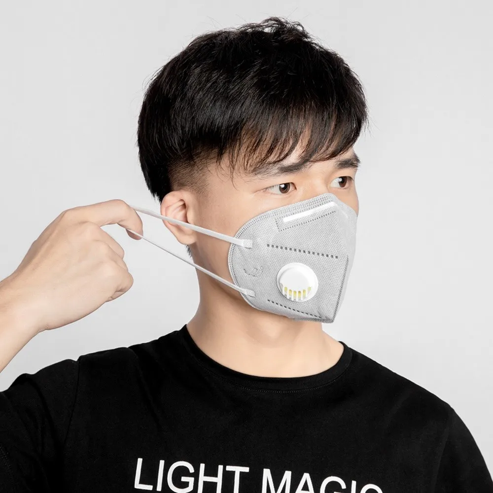 

10pcs Dustproof Face Filter 6 Layers Mask Air Polution Anti-fog Dust Mask PM2.5 Windproof Foggy Haze Pollution Respirator