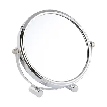 

1pcs Mirror Double-sided Smooth Simple Desktop Round Cosmetic Mirror Makeup Mirror for Home Store