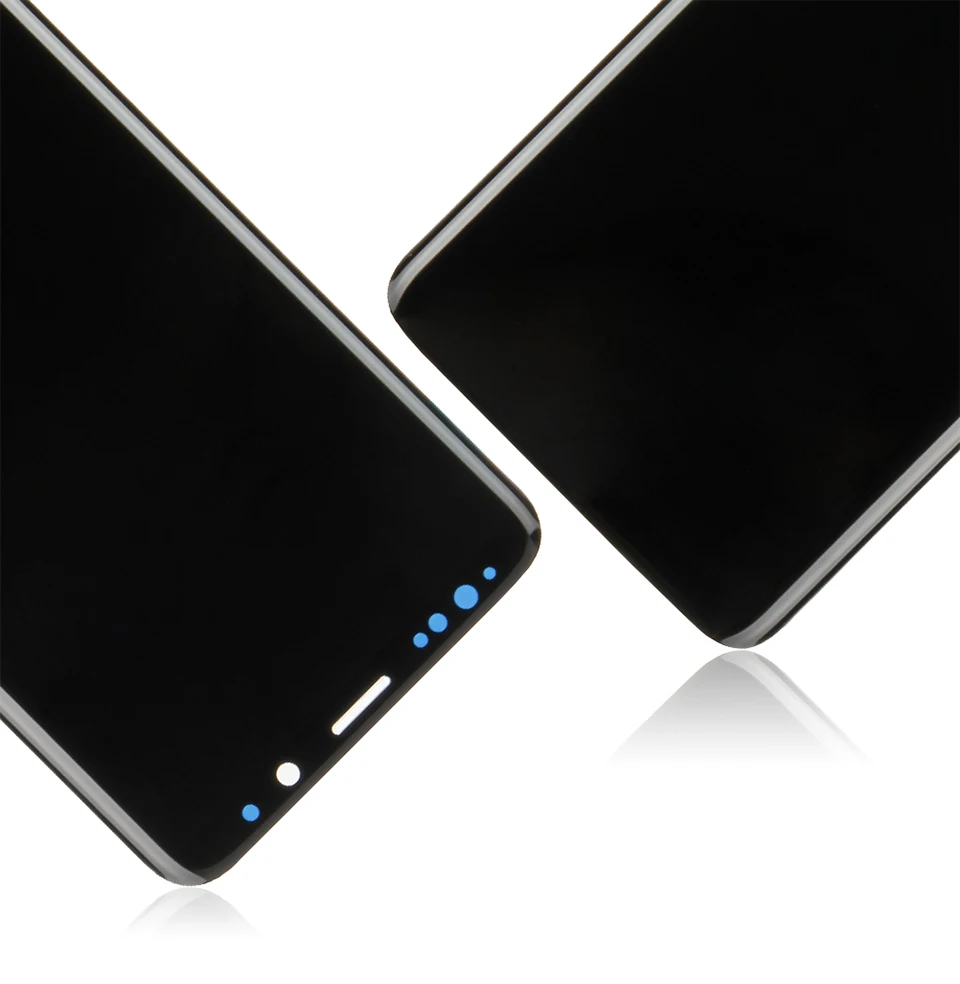 AMOLED экран для SAMSUNG Galaxy S9 ЖК сенсорный дигитайзер сенсор Стекло в сборе с рамкой для S9+ S9 Plus дисплей G9600 G9650 ЖК