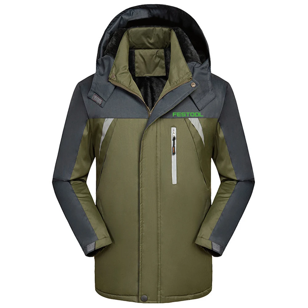 Waterproof Thicken Fleece Winter Jacket for Men