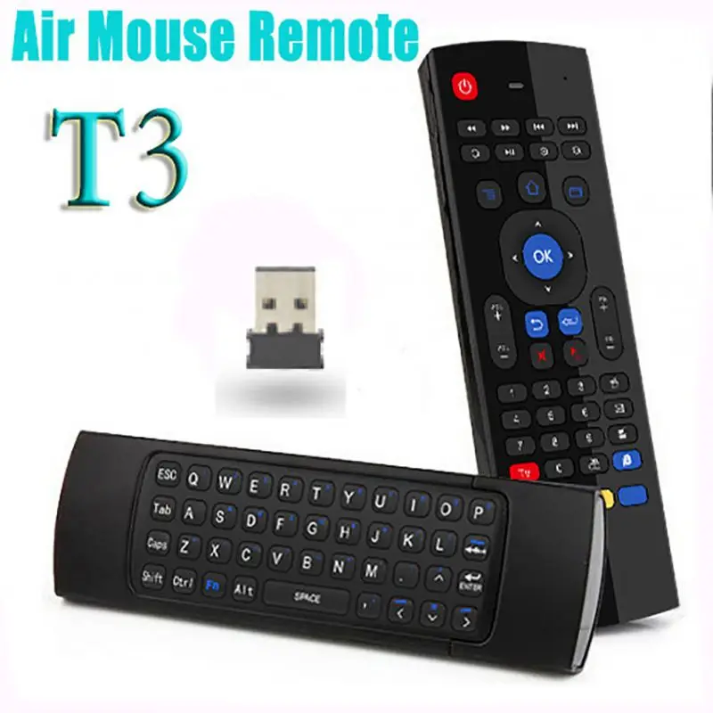  Color Mixed T3MC Full-Key Infrared Learning 3D Remote Controller Air Mouse Home Wireless Keyboard