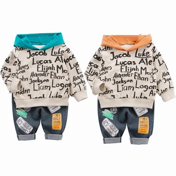 

Baby Boys Fashion Clothing Set Autumn Winter Hoodies Pants for Children Clothing Kids Print 1-3 T Boys Casual Clothes Outfits