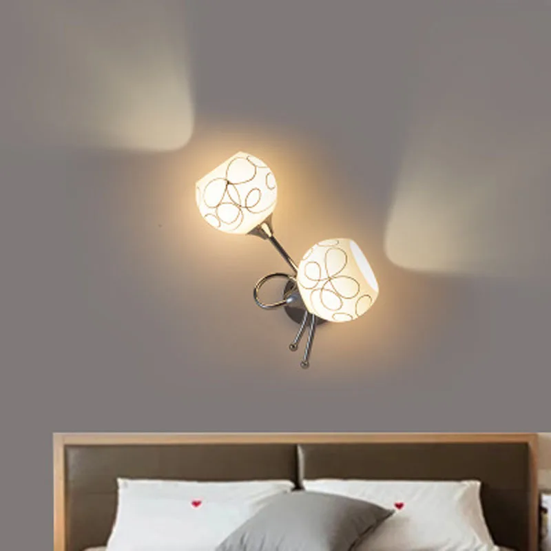 New American creative wall lamp led modern minimalist crystal bedside European style staircase corridor | Лампы и освещение
