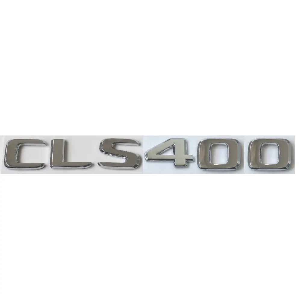 Хромированный багажник с плоскими буквами и номером для CLS 400 Значки Эмблемы Mercedes