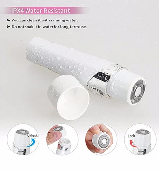 

Hair Remover for Women Electric Lady Shaver Bikini Trimmer Razors 5 in 1 USB Hair Removal Set Cordless Rechargeable Waterproof