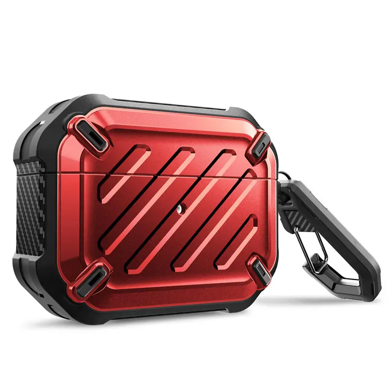 supcase ub pro projetado para airpods pro case capa protetora robusta de corpo inteiro com mosquetão para apple airpods pro