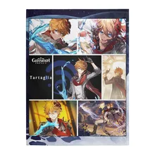 Genshin mantas de felpa de Tartaglia de impacto para sofá, ropa de cama a cuadros, de diseñador de marca, de invierno, colchas informales para el hogar, 2021