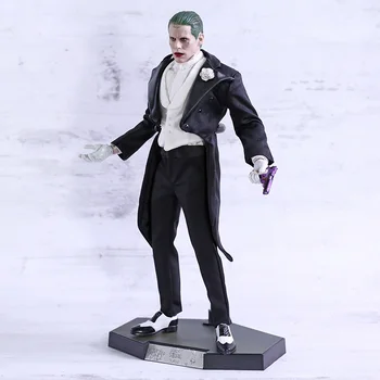 

Suicide Squad Joker Tuxedo Real Clothes Collectible Action Figure PVC Model Figurals Toy
