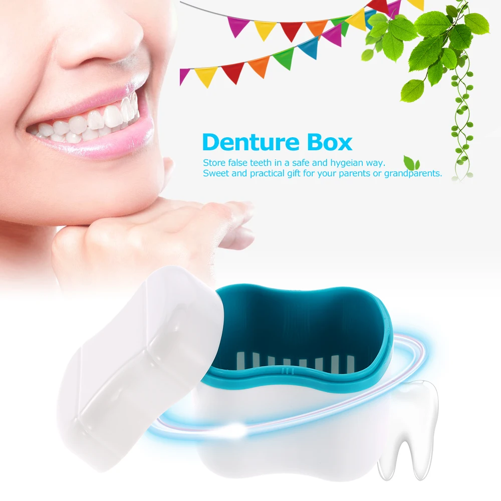 Протез коробка для ванной случай зубные Ложные зубы контейнер для очистки полоскания корзина фиксатор прибор держатель лоток