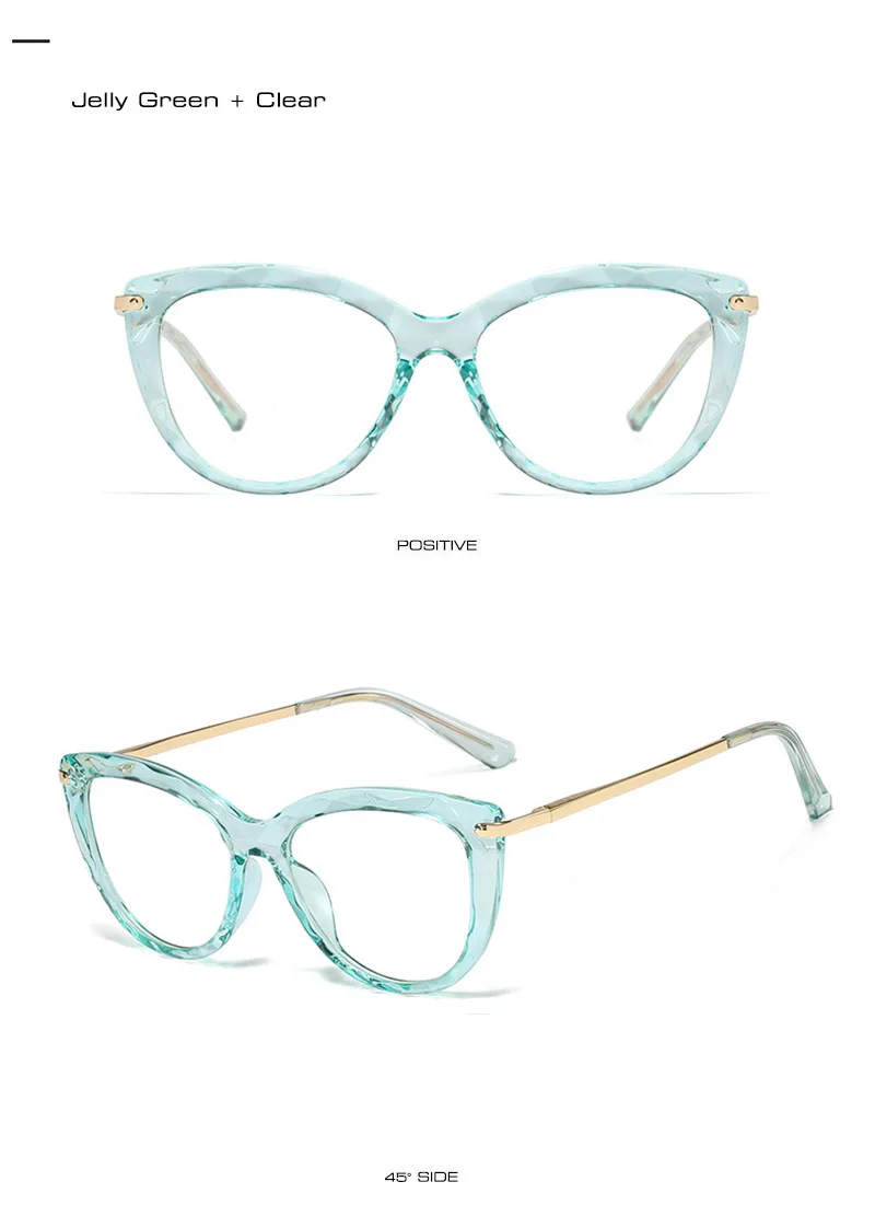 SHAUNA ретро классические женские металлические весенние очки кошачьи глаза оправа кристальная прозрачная оправа модные женские очки для близорукости
