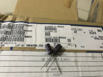 

10pcs/100pcs General Purpose Sale Kit Capacitors For Sapphire.nic Nichicon 35v47uf 6x11mm pB Aluminum Electrolytic. New Real