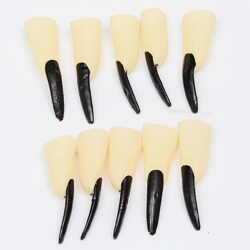 

10PCS Halloween Costume Simulation Nails 6x2cm Party Props Zombies Fake Finger Witch Ghost Nails