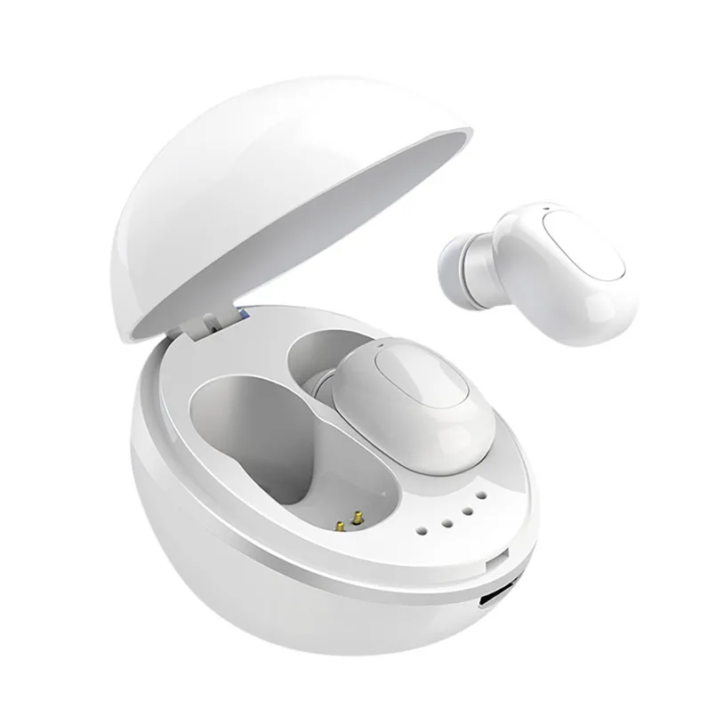 TWS беспроводные bluetooth-наушники 5,0 наушники-вкладыши глубокий бас стерео водонепроницаемая Спортивная гарнитура с зарядным устройством 40SEP10 - Цвет: Белый