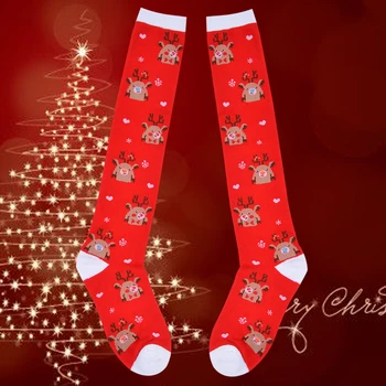 

Winner Christmas Compression High Quality Stockings Men Women Socks Print Pattern Running Nylon Run Socks