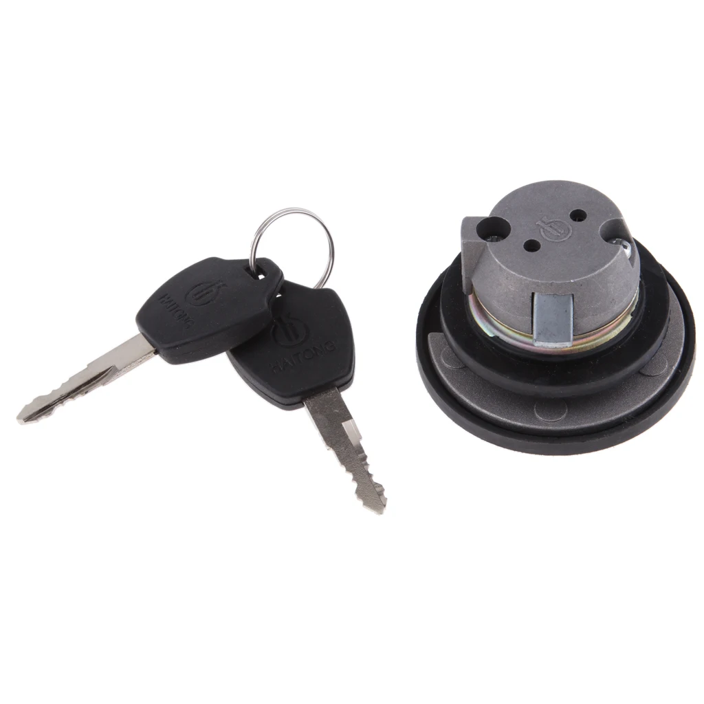 Black Motorbike Gas Cap Fuel Tank Cap with Keys for Roketa Cayman/V-moto Milano/Baja RT50