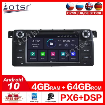 

Android 10.0 PX6 Six core CPU 4G+64GB for BMW E46 1998-2005 Multimedia GPS Navigation Map Autoradio WiFI Bluetooth Tape Recorde