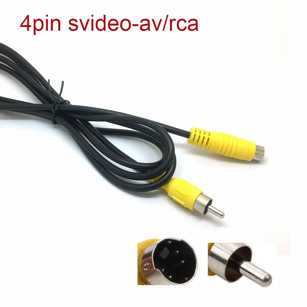 5 футов 1 м S VIDEO к RCA кабель vcd DVD шнур SVHS VHS плеер m/M ТВ 4PIN мужской ЖК дисплей Шнур