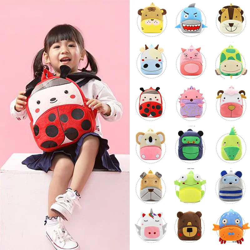 

Baby Backpacks Boys Girls 2-5 Yrs Cartoon Animal Unicorn Fox Shoulder Children School Bags Kindergarten Students Backpack Brand
