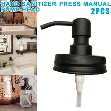 2 предмета Нержавеющая сталь стеклянная банка с завинчивающейся крышкой крышки дозатор для мыла, лосьона насос для Кухня Ванная комната BJStore