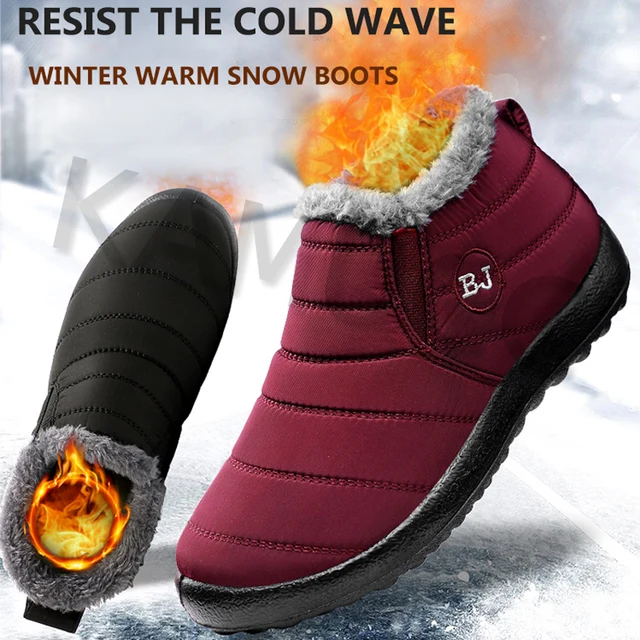 Women Snow Boots Plush New Warm Ankle Boots for Women Winter Boots Waterproof Women Boots Female Winter Shoes Women Booties 2