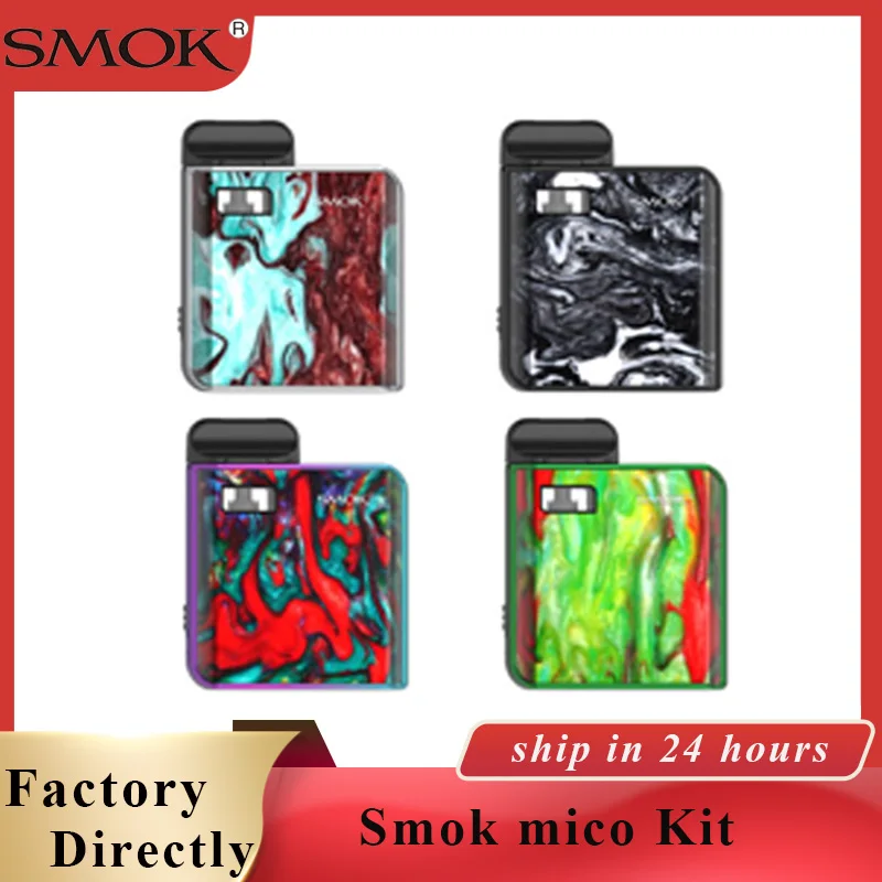 

100% Original SMOK Mico kit 1.7ml pod with 700mah battery Vape pod mod MTL vaping pod vape Electronic Cigarette kit