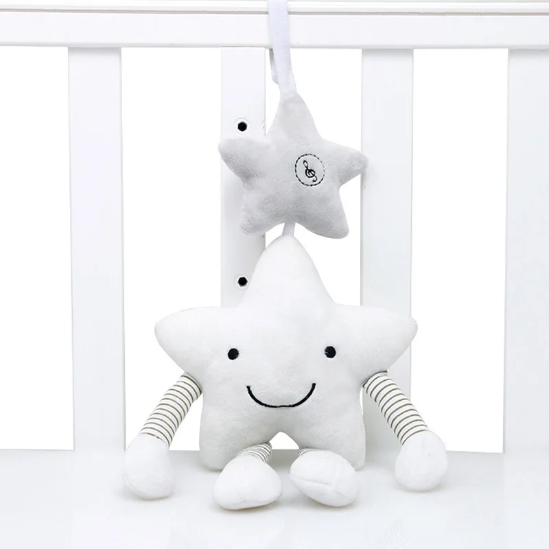 

NEW Baby Toys for Stroller Music Star Crib Hanging Newborn Mobile Rattles on The Bed Babies Educational Plush Toy