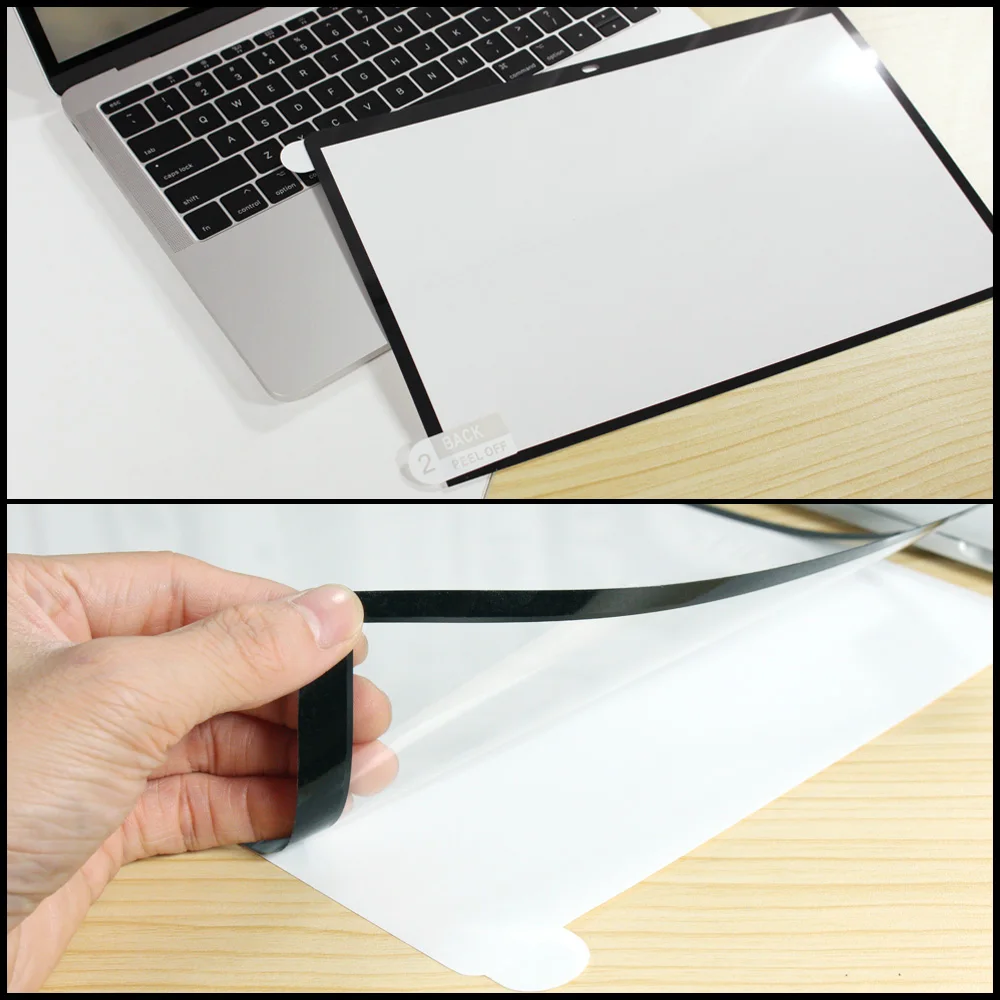 Легкая паста без пузырьков экраны защитная пленка черная рамка для позднего 2012/2013//ранний MacBook Pro retina 13 дюймов