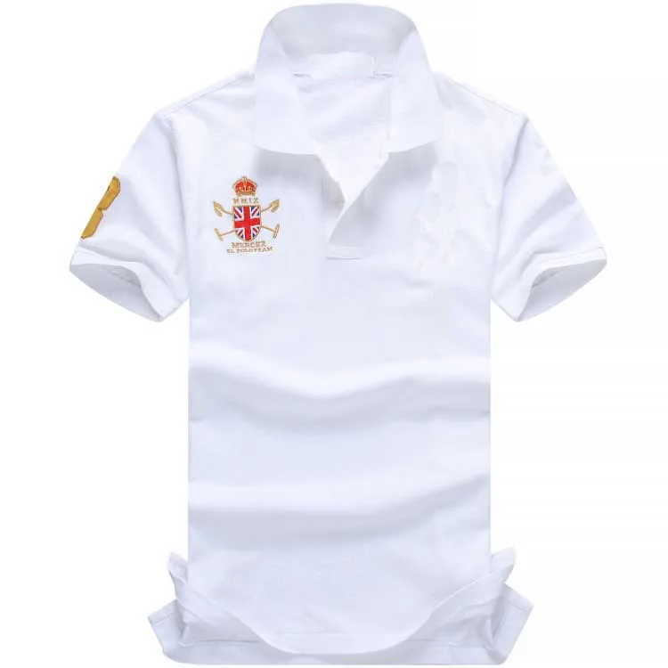

high quality hombre big pony polo shirt top Men Short sleeve Casual fashion Shirt camisa embroidered polo homme masculine