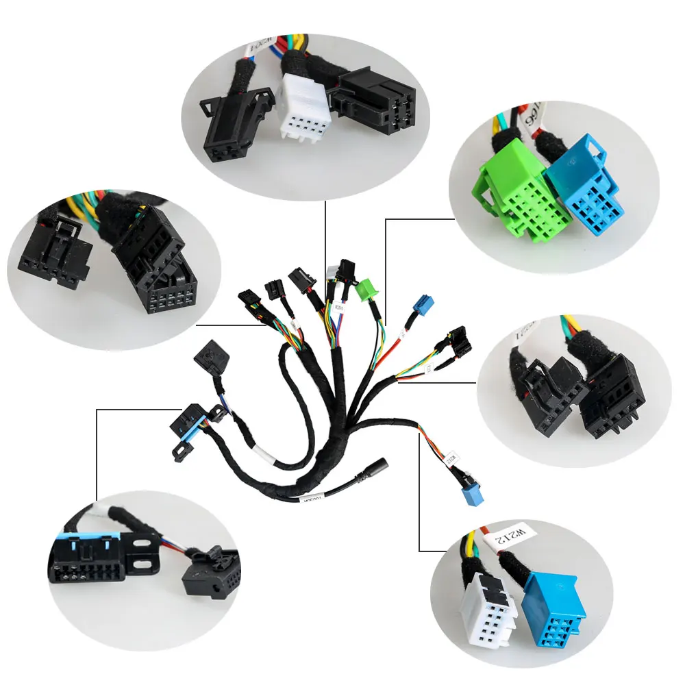 US $25.72 Works For Benz EisEsl Cable Moe001 Dashboard Connector 5 In 1 Full Set Benz Cable Work With Vvdi Mb Bga Tool Free Shipping