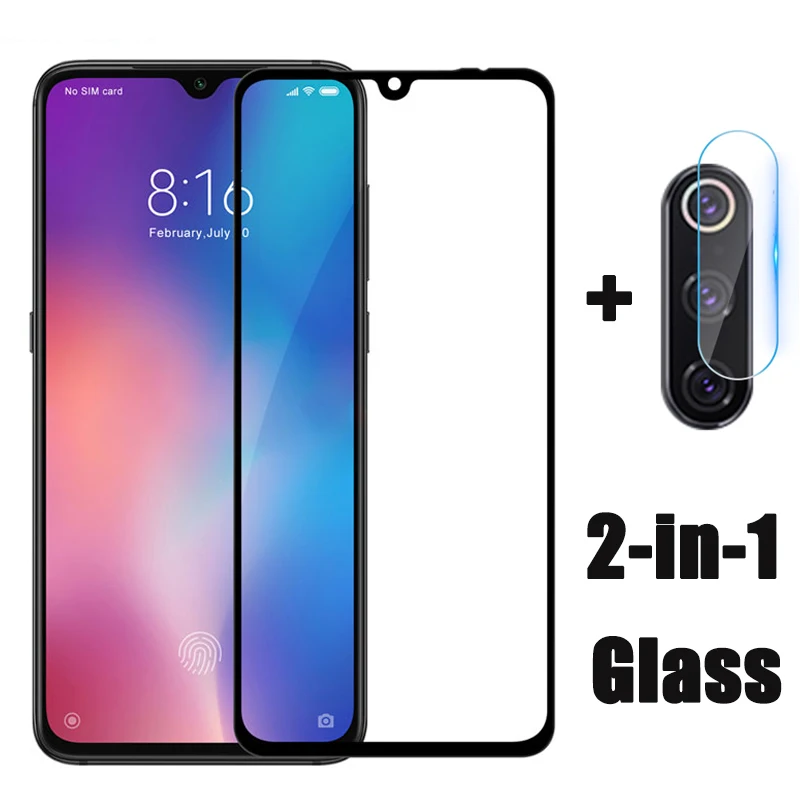 2 в 1 защитное стекло на Xiaomi mi 9 Se 8 Lite световая камера объектив протектор экрана