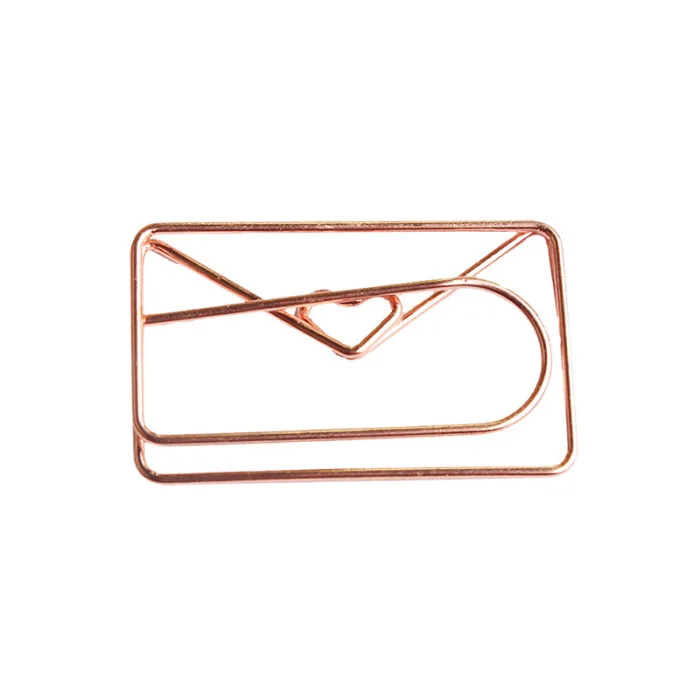 20 шт. милый конверт скрепки для бумаги необычной формы металлические зажимы для бумаг для закладки офиса школы ноутбука VDX99