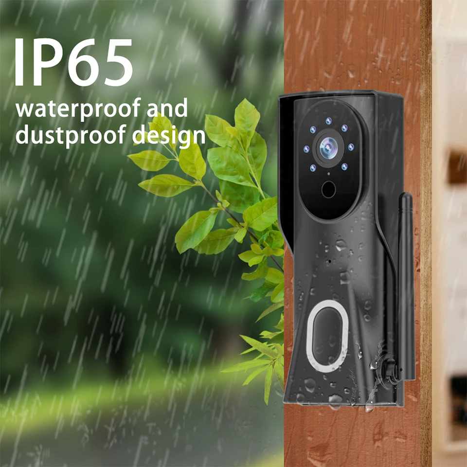 Elecpow Smart Home Wireless Video Intercom Doorbell  Outdoor IP65 Waterproof WiFi Door Bell  PIR Night Vision Security Camera