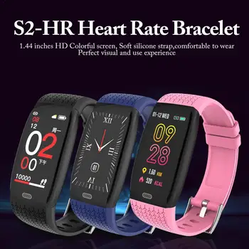 

Bluetooth 4.0 Fitness Smartwatch Colorful Screen Smart Watch Sport Waterproof Smart Wristband Heart Rate Blood Pressure Monitor
