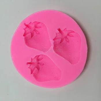 

E2001 Strawberry Silica Gel Mold Soap Fudge Sugar Craft Tool Silicone Chocolate Mold Silica Gel Mold Cake