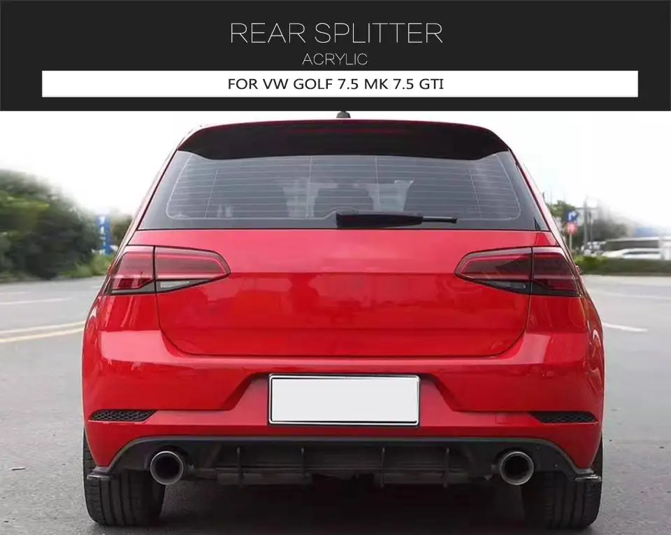 Разветвители заднего бампера для VW GOLF 7,5 MK 7,5 GTI бампер задний разветвитель спойлер