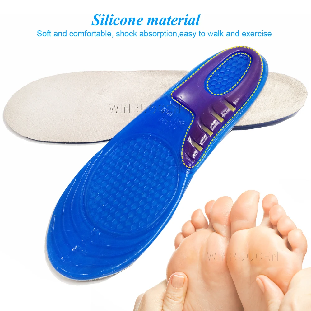 Силиконовый гель уход для ног: стельки для подошвенного фасциита ортопедические массажные вставки для обуви амортизация обуви колодки унисекс