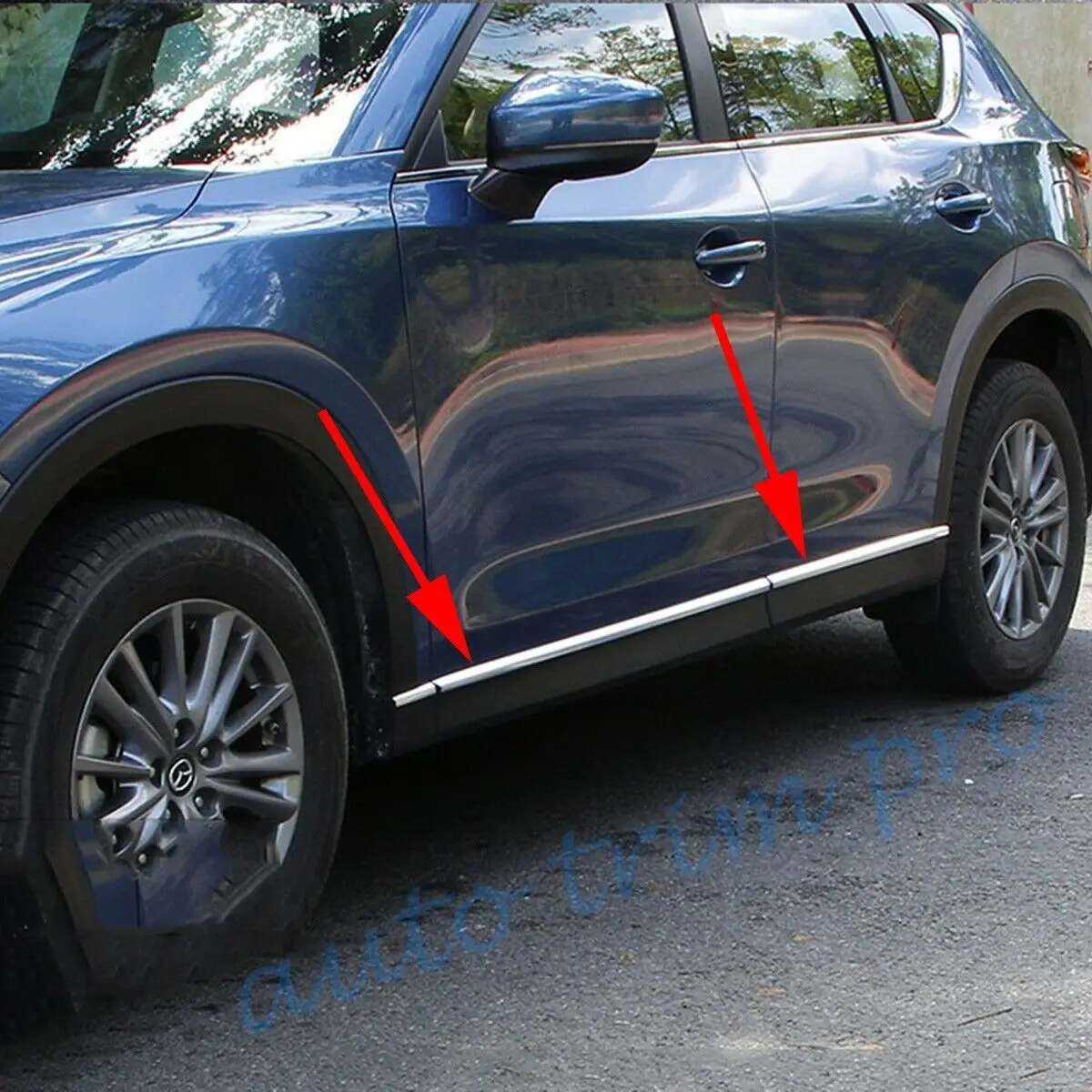 Боковая дверь молдинговые полосы крышка подходит для Mazda CX 5 CX5 KF 2017 2018 2019 2020